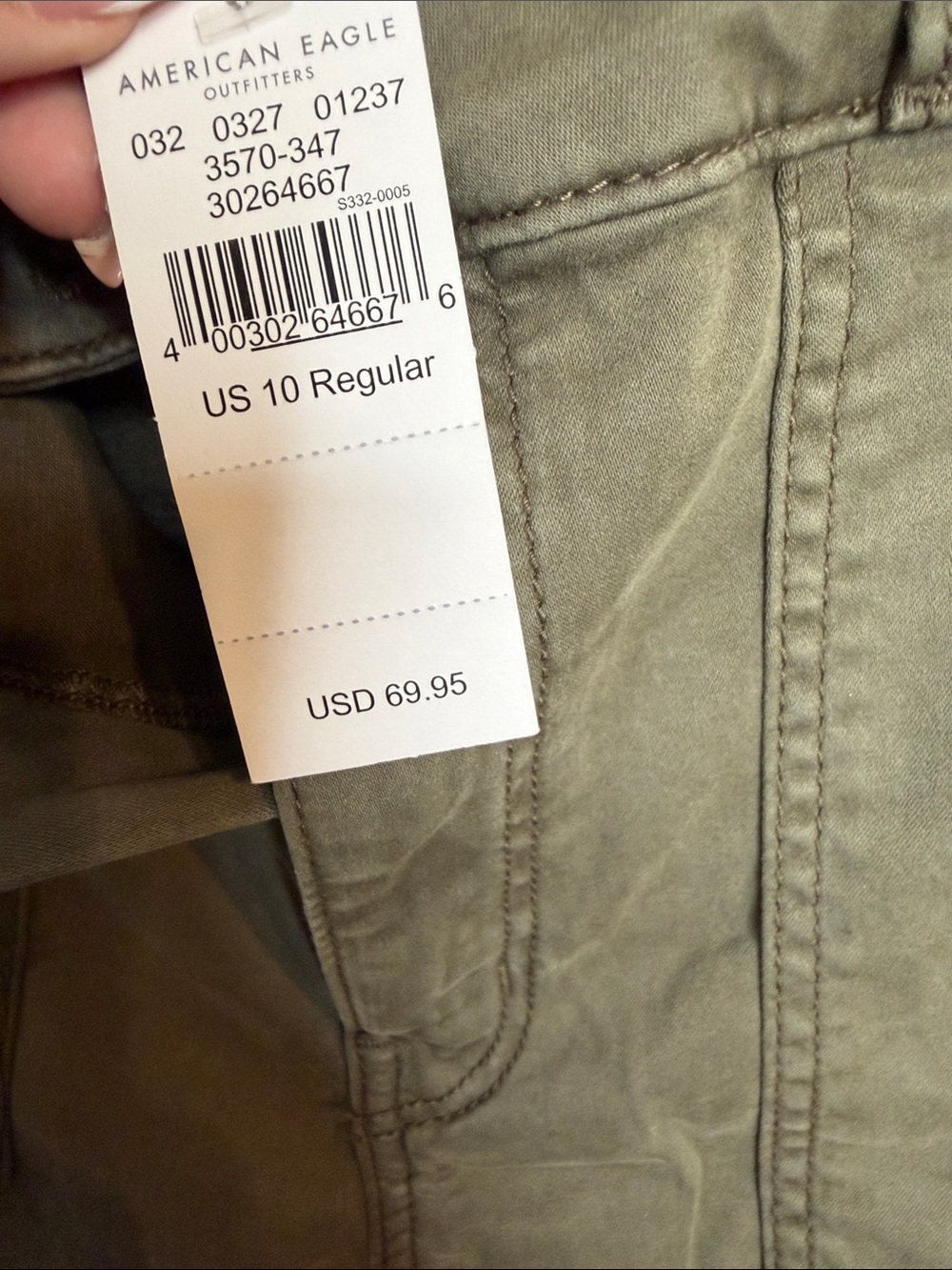 Women’s Olive Cargo Jogger Pants - Casual Utility Style - Picture 16 of 16